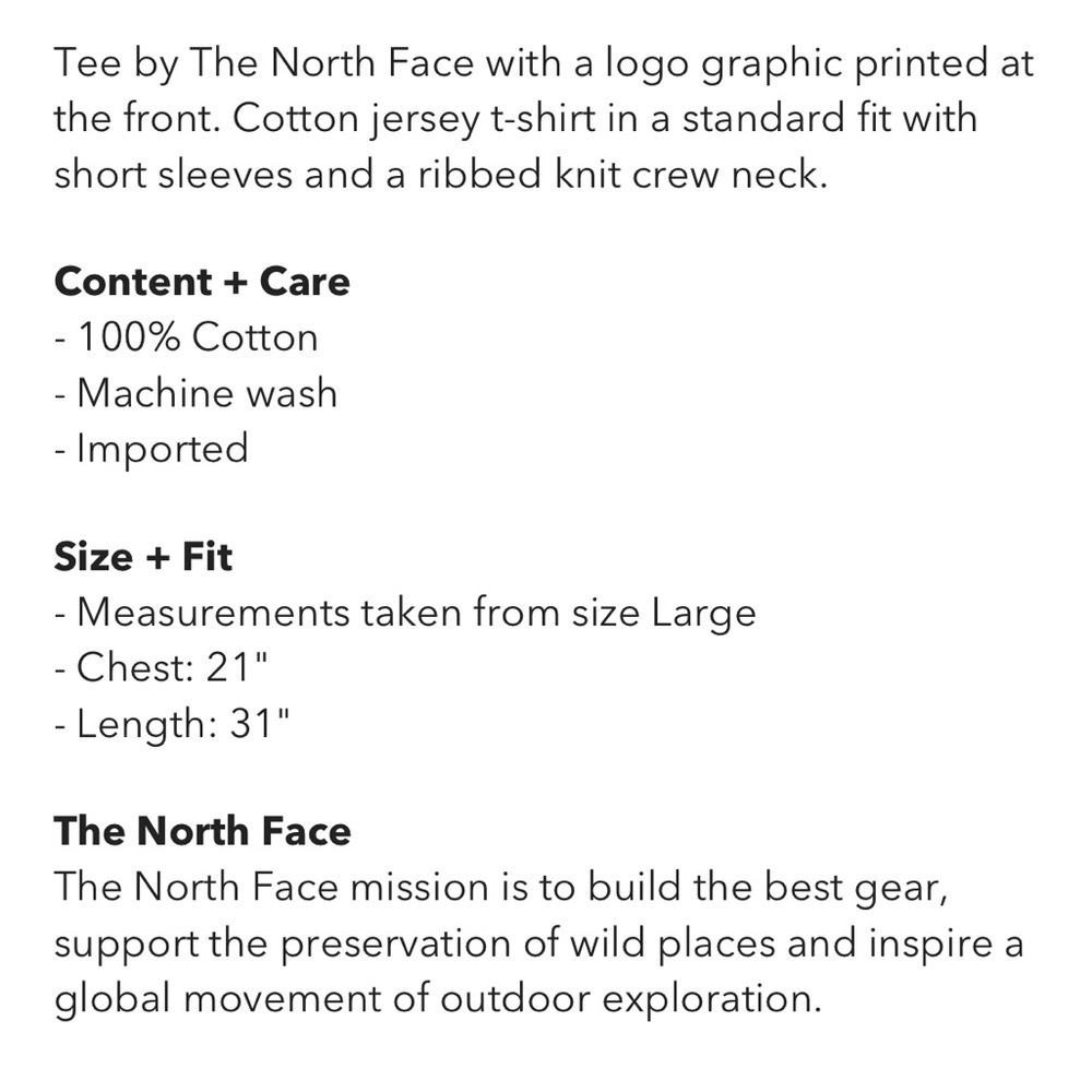 NWT TNF T-Shirt Multi-Color ‘the Boxed In’  Size Medium - Picture 11 of 12
